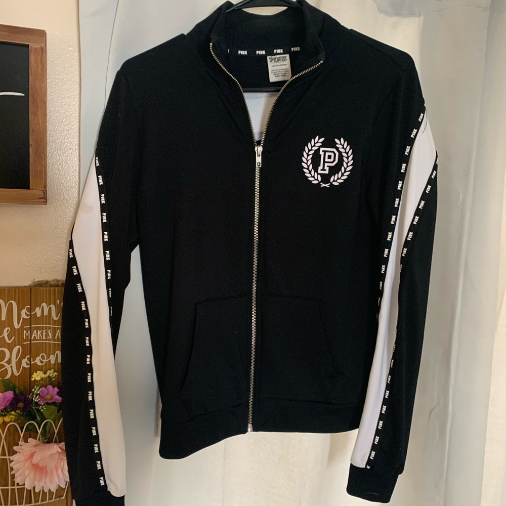 PINK Long Sleeve Zip Up